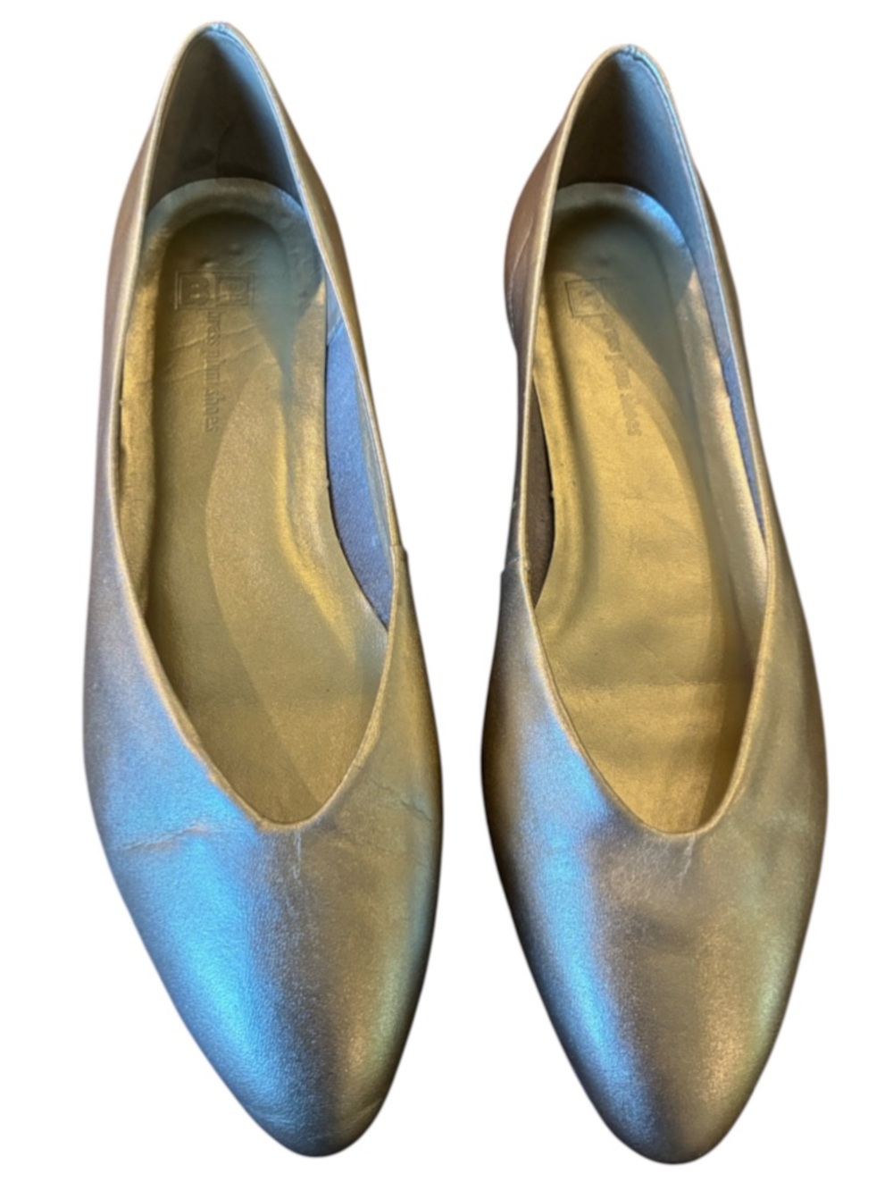 Elegant gold pointed toe flat size 8.5 BP Nordstrom